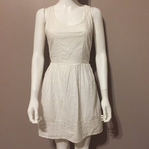American Eagle Sundress White Eyelet Cutout Size 2